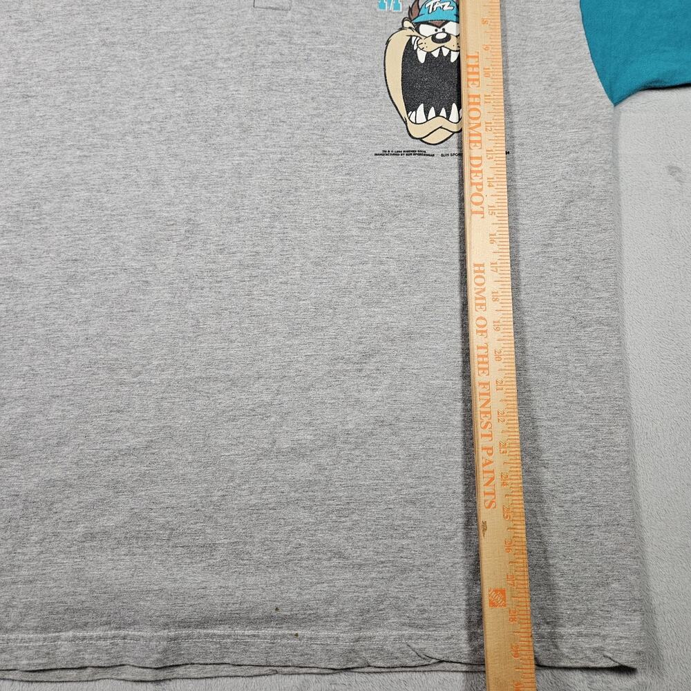 Vintage 1994 Florida Marlins Shirt Mens Size XL Taz Bugs Bunny Looney Tunes MLB - Picture 15 of 15